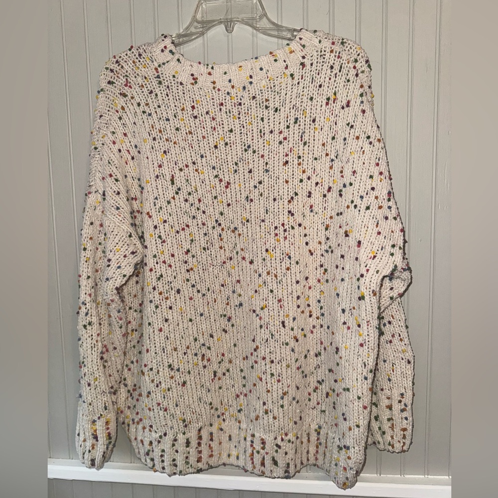 Seven7 Multicolor Speckled Confetti Women's cozy Sweater - Picture 5 of 7
